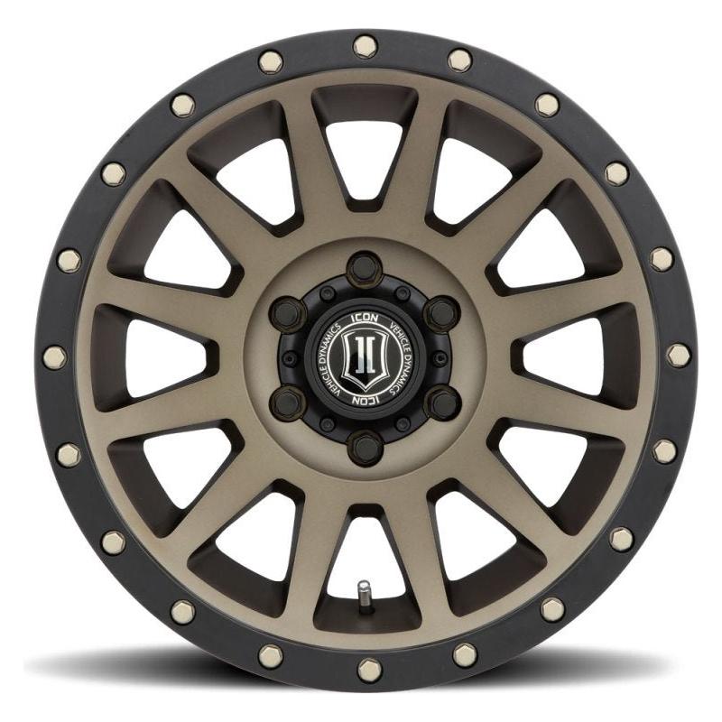 ICON Compression 17x8.5 6x5.5 0mm Offset 4.75in BS 106.1mm Bore Bronze Wheel - NP Motorsports