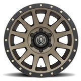 ICON Compression 17x8.5 6x5.5 0mm Offset 4.75in BS 106.1mm Bore Bronze Wheel - NP Motorsports