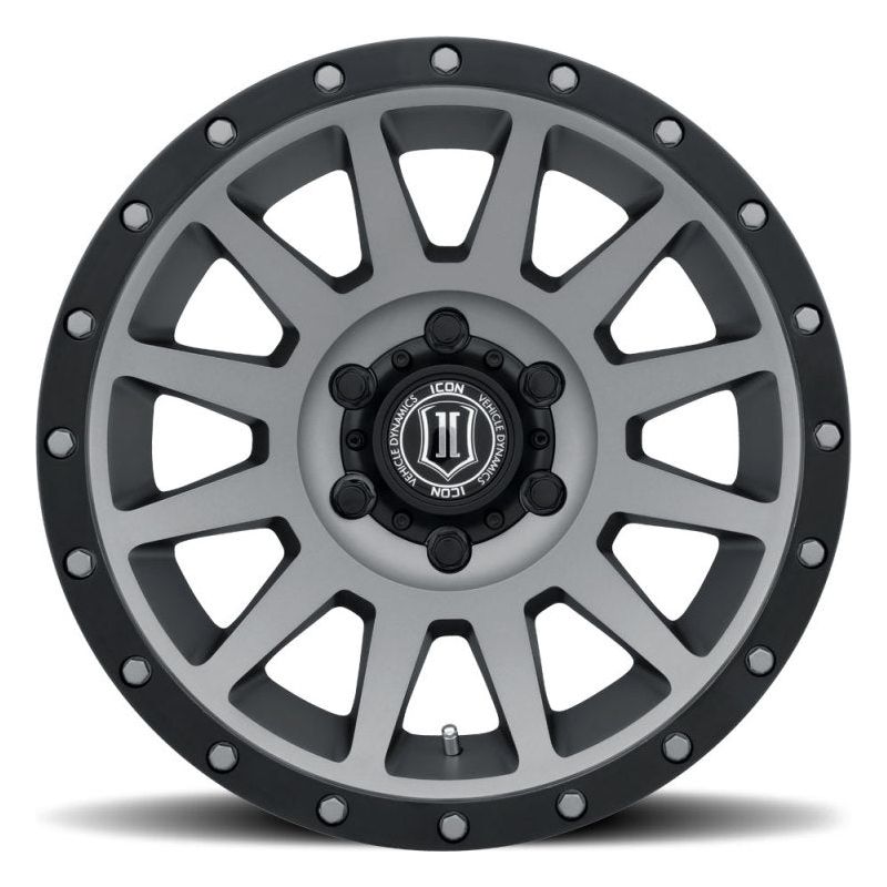 ICON Compression 17x8.5 6x5.5 0mm Offset 4.75in BS 106.1mm Bore Titanium Wheel - NP Motorsports