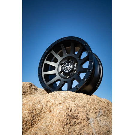 ICON Compression 18x9 5x150 25mm Offset 6in BS 110.1mm Bore Double Black Wheel - NP Motorsports