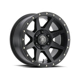 ICON Rebound 17x8.5 5x150 25mm Offset 5.75in BS 110.1mm Bore Satin Black Wheel - NP Motorsports