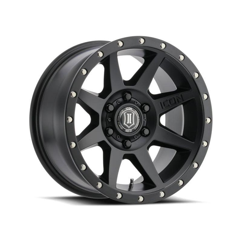 ICON Rebound 17x8.5 5x150 25mm Offset 5.75in BS 110.1mm Bore Satin Black Wheel - NP Motorsports
