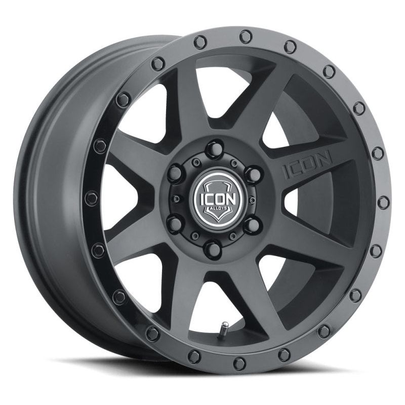 ICON Rebound 17x8.5 5x5 -6mm Offset 4.5in BS 71.5mm Bore Double Black Wheel - NP Motorsports