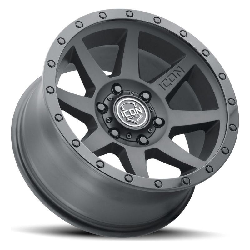 ICON Rebound 17x8.5 5x5 -6mm Offset 4.5in BS 71.5mm Bore Double Black Wheel - NP Motorsports