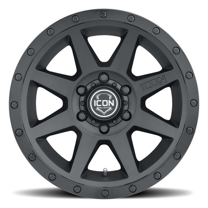 ICON Rebound 17x8.5 5x5 -6mm Offset 4.5in BS 71.5mm Bore Double Black Wheel - NP Motorsports