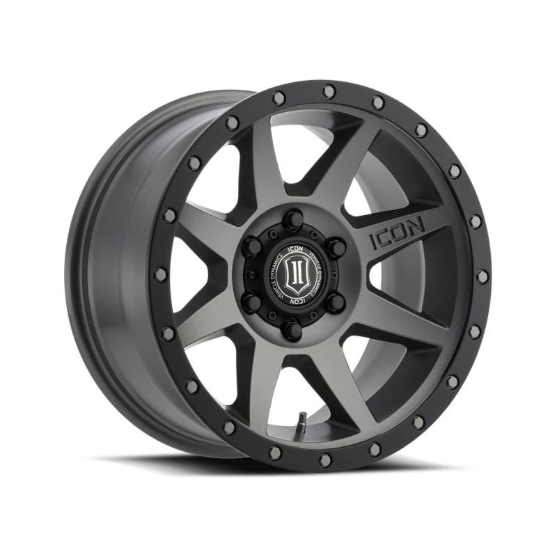 ICON Rebound 17x8.5 5x5 -6mm Offset 4.5in BS 71.5mm Bore Titanium Wheel - NP Motorsports