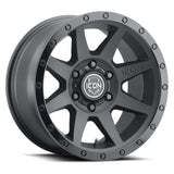 ICON Rebound 17x8.5 6x5.5 0mm Offset 4.75in BS 106.1mm Bore Double Black Wheel - NP Motorsports