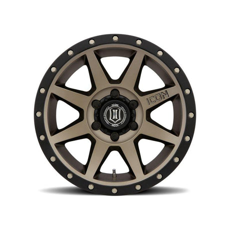 ICON Rebound 17x8.5 6x5.5 25mm Offset 5.75in BS 95.1mm Bore Bronze Wheel - NP Motorsports