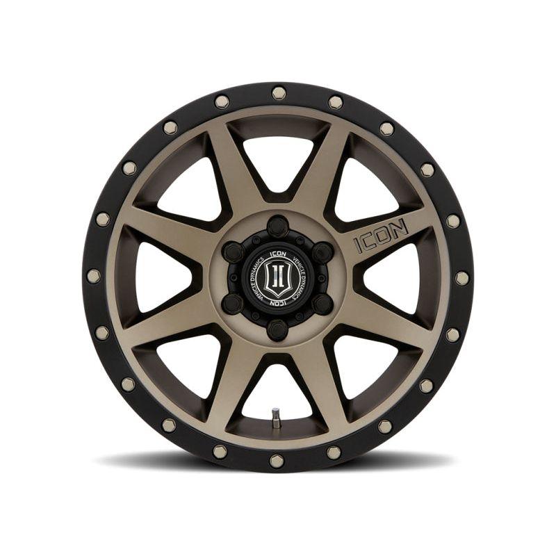ICON Rebound 17x8.5 6x5.5 25mm Offset 5.75in BS 95.1mm Bore Bronze Wheel - NP Motorsports