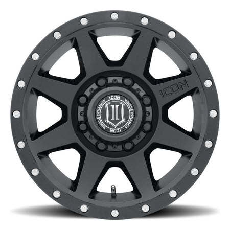 ICON Rebound 17x8.5 8x170 6mm Offset 5in BS 125mm Bore Satin Black Wheel - NP Motorsports