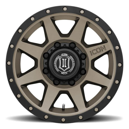 ICON Rebound 17x8.5 8x170 6mm Offset 5in BS 125mm Bore Titanium Wheel - NP Motorsports
