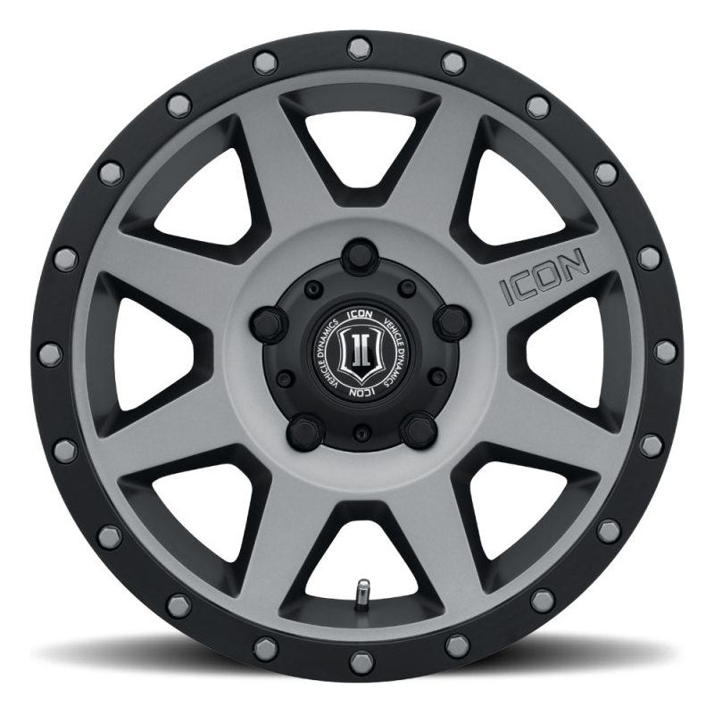 ICON Rebound 18x9 5x150 25mm Offset 6in BS 110.1mm Bore Titanium Wheel - NP Motorsports