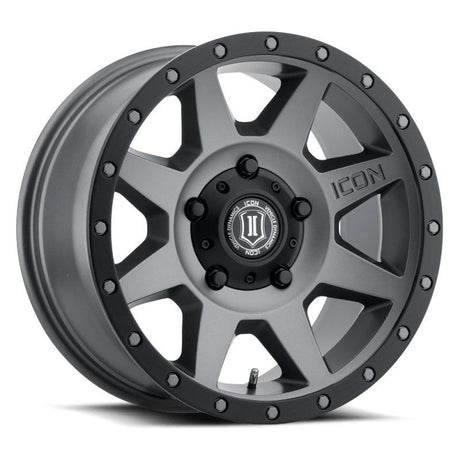 ICON Rebound 18x9 5x150 25mm Offset 6in BS 110.1mm Bore Titanium Wheel - NP Motorsports