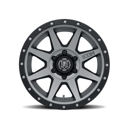 ICON Rebound 18x9 6x5.5 0mm Offset 5in BS 106.1mm Bore Titanium Wheel - NP Motorsports