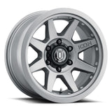 ICON Rebound Pro 17x8.5 5x4.5 0mm Offset 4.75in BS 71.5mm Bore Titanium Wheel - NP Motorsports