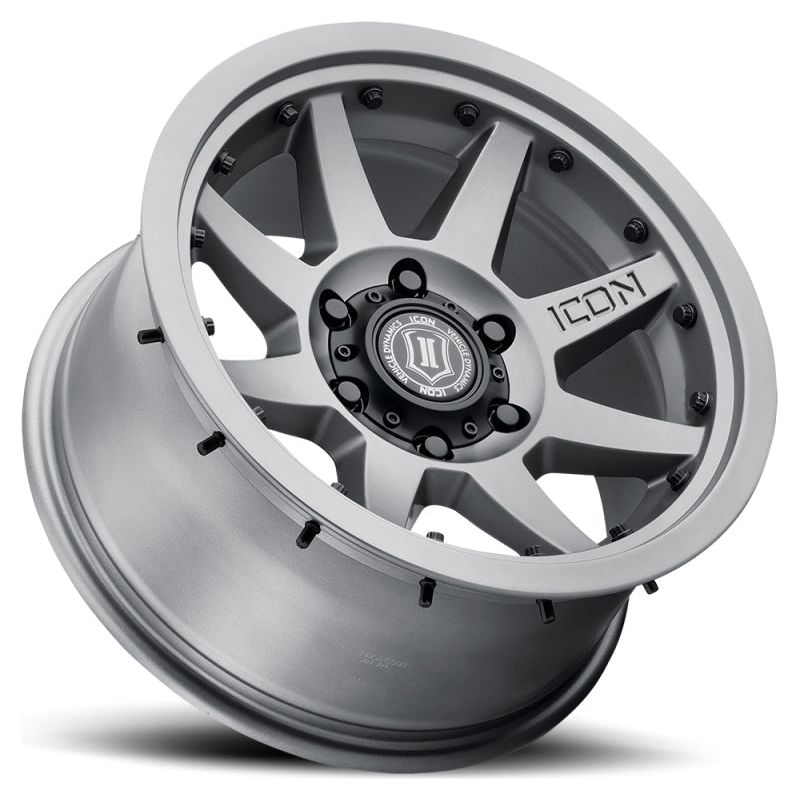 ICON Rebound Pro 17x8.5 5x4.5 0mm Offset 4.75in BS 71.5mm Bore Titanium Wheel - NP Motorsports