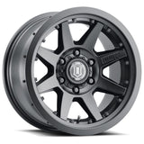 ICON Rebound Pro 17x8.5 5x5 -6mm Offset 4.5in BS 71.5mm Bore Satin Black Wheel - NP Motorsports