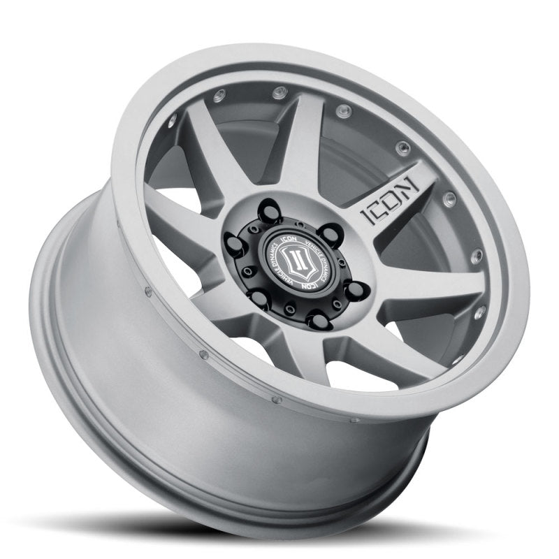 ICON Rebound Pro 17x8.5 5x5 -6mm Offset 4.5in BS 71.5mm Bore Titanium Wheel - NP Motorsports