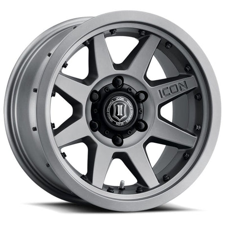 ICON Rebound Pro 17x8.5 5x5 -6mm Offset 4.5in BS 71.5mm Bore Titanium Wheel - NP Motorsports