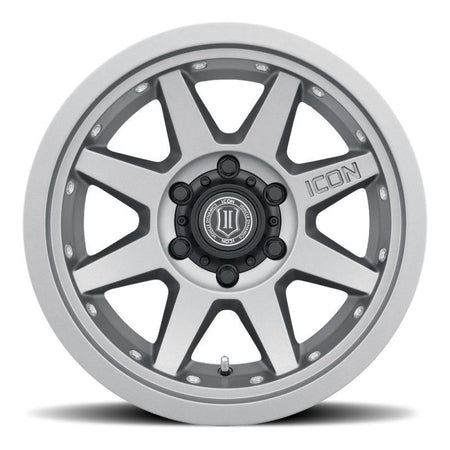 ICON Rebound Pro 17x8.5 6x5.5 0mm Offset 4.75in BS 106.1mm Bore Titanium Wheel - NP Motorsports