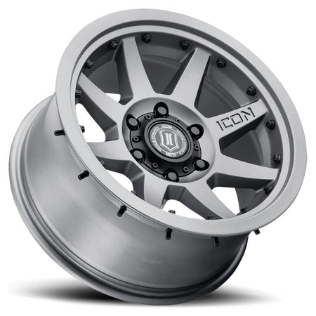 ICON Rebound Pro 17x8.5 6x5.5 0mm Offset 4.75in BS 106.1mm Bore Titanium Wheel - NP Motorsports