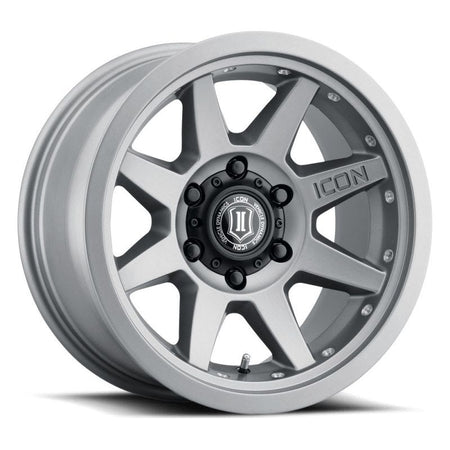 ICON Rebound Pro 17x8.5 6x5.5 0mm Offset 4.75in BS 106.1mm Bore Titanium Wheel - NP Motorsports