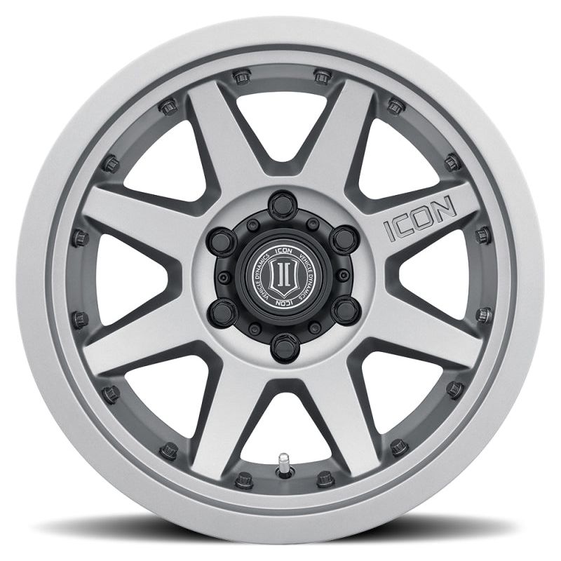 ICON Rebound Pro 17x8.5 6x5.5 0mm Offset 4.75in BS 106.1mm Bore Titanium Wheel - NP Motorsports