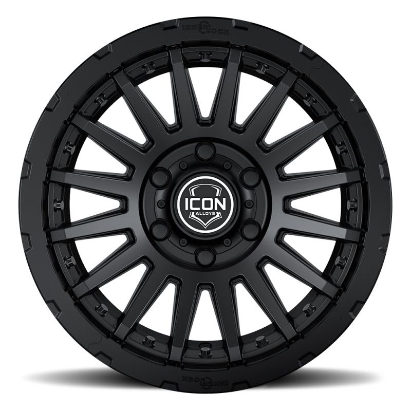 ICON Recon Pro 17x8.5 6x5.5 0mm Offset 4.75in BS 106.1mm Bore Satin Black Wheel - NP Motorsports