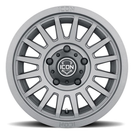 ICON Recon SLX 17x8.5 5x4.5 0mm Offset 4.75in BS 71.5mm Bore Charcoal Wheel - NP Motorsports