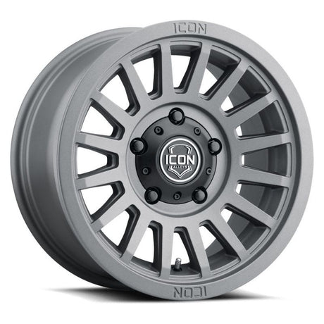 ICON Recon SLX 17x8.5 5x4.5 0mm Offset 4.75in BS 71.5mm Bore Charcoal Wheel - NP Motorsports