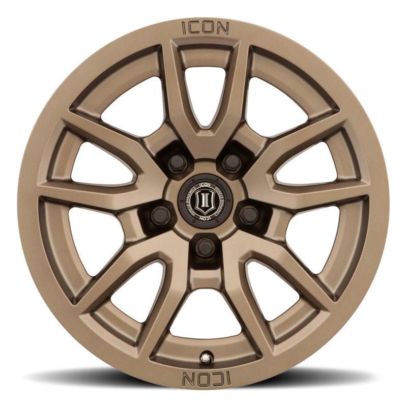 ICON Vector 5 17x8.5 5x150 25mm Offset 5.75in BS 110.1mm Bore Bronze Wheel - NP Motorsports