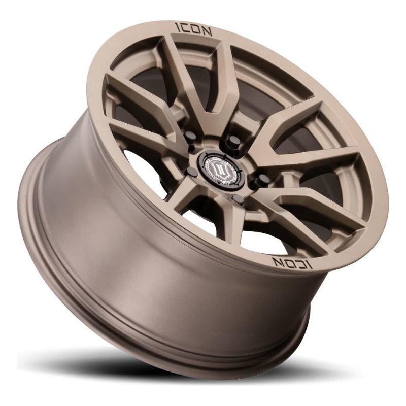 ICON Vector 5 17x8.5 5x150 25mm Offset 5.75in BS 110.1mm Bore Bronze Wheel - NP Motorsports