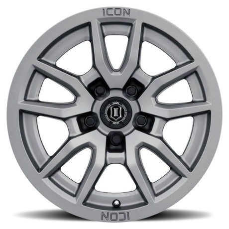 ICON Vector 5 17x8.5 5x150 25mm Offset 5.75in BS 110.1mm Bore Titanium Wheel - NP Motorsports