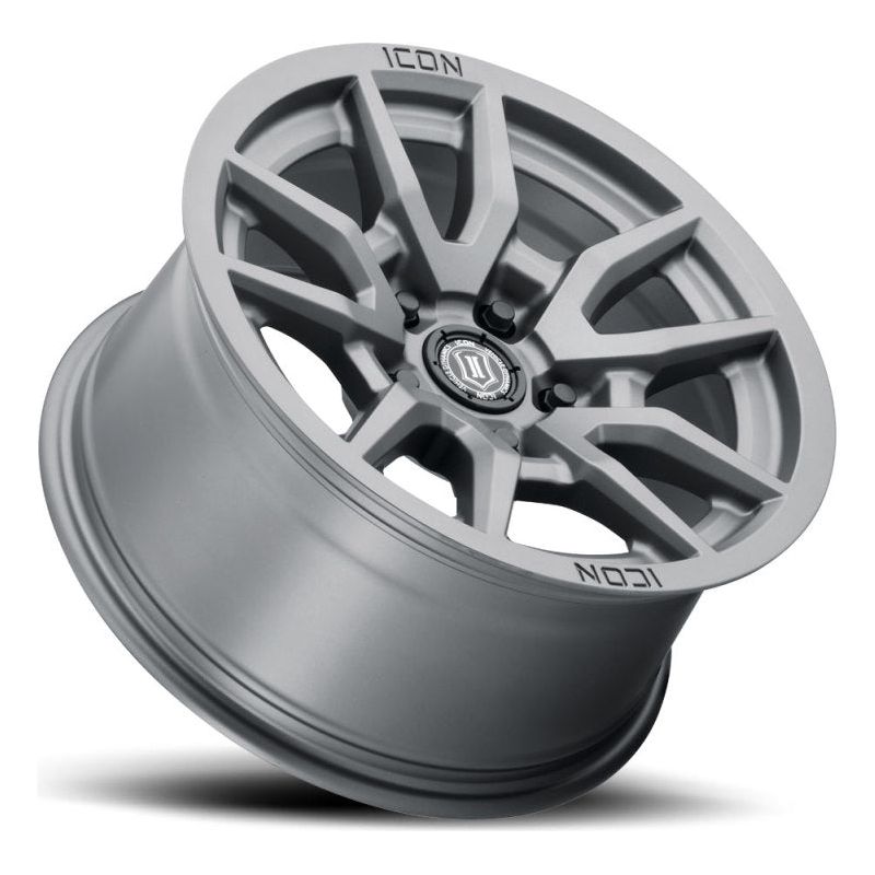 ICON Vector 5 17x8.5 5x150 25mm Offset 5.75in BS 110.1mm Bore Titanium Wheel - NP Motorsports