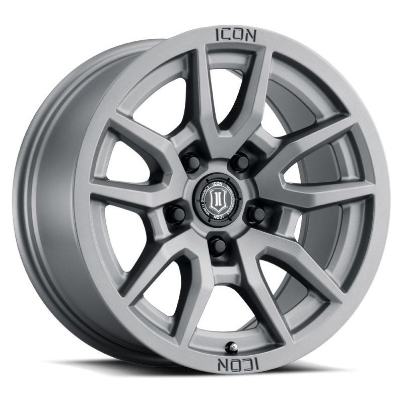 ICON Vector 5 17x8.5 5x150 25mm Offset 5.75in BS 110.1mm Bore Titanium Wheel - NP Motorsports