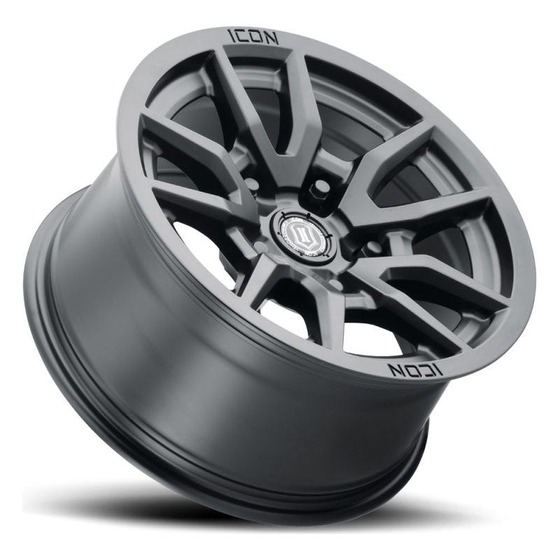 ICON Vector 5 17x8.5 5x5 -6mm Offset 4.5in BS 71.5mm Bore Satin Black Wheel - NP Motorsports