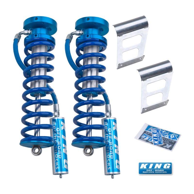 King Shocks 2005+ Ford F-250/F-350 4WD Front 2.5 Dia Remote Reservoir Coilover Conversion (Pair) - NP Motorsports