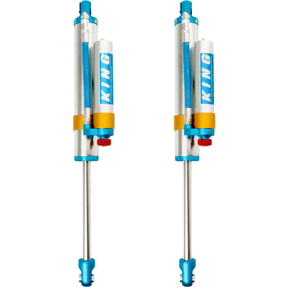 King Shocks 2005+ Ford F-250/F-350 4WD Rear 2.5 Dia Piggy Hose Reservoir Shock w/Adjuster (Pair) - NP Motorsports