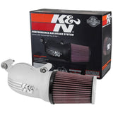 K&N 01-17 Harley Davidson Softail / Dyna FI Performance Air Intake System Silver - NP Motorsports