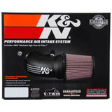 K&N 01-17 Harley Davidson Softail / Dyna FI Performance Air Intake System Silver - NP Motorsports