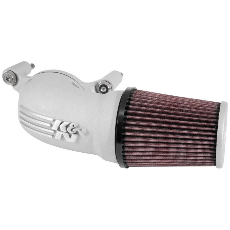 K&N 01-17 Harley Davidson Softail / Dyna FI Performance Air Intake System Silver - NP Motorsports