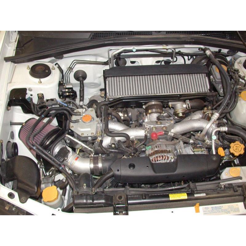 K&N 04-06 Subaru Forester XT F4-2.5L Silver Typhoon Short Ram Intake - NP Motorsports