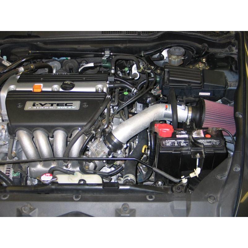 K&N 05-07 Honda Accord L4-2.4L Silver Typhoon Short Ram Intake - NP Motorsports