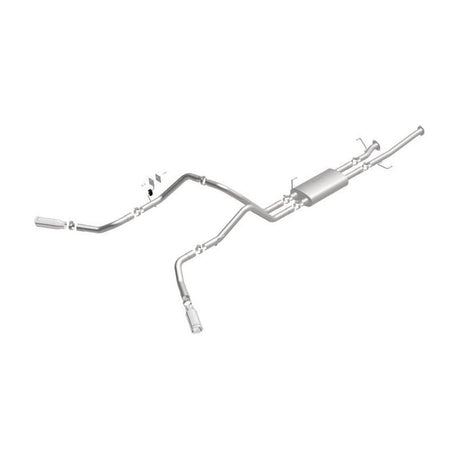 MagnaFlow Cat-Back 10-15 Toyota Tundra SC LB / CC SB 4.6L/5.7L V8 SS 2.5 Dual Split Rear 4in Tip - NP Motorsports