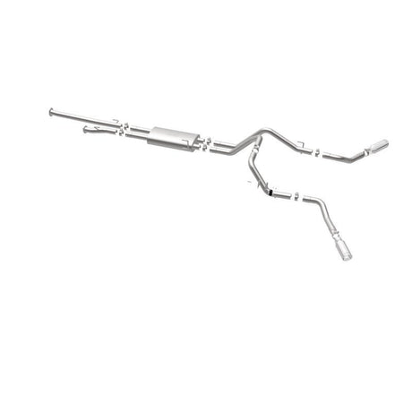 MagnaFlow Cat-Back 10-15 Toyota Tundra SC LB / CC SB 4.6L/5.7L V8 SS 2.5 Dual Split Rear 4in Tip - NP Motorsports