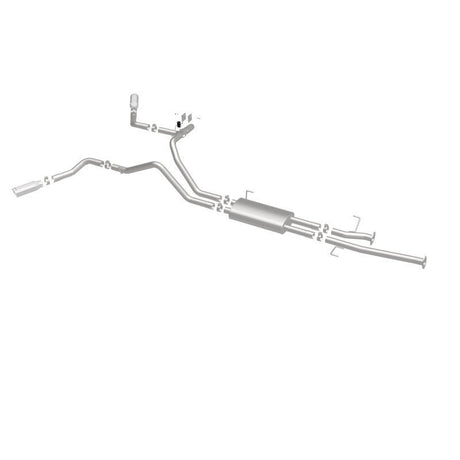 MagnaFlow Cat-Back 10-15 Toyota Tundra SC LB / CC SB 4.6L/5.7L V8 SS 2.5 Dual Split Rear 4in Tip - NP Motorsports