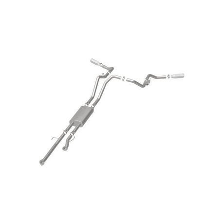 MagnaFlow Cat-Back 10-15 Toyota Tundra SC LB / CC SB 4.6L/5.7L V8 SS 2.5 Dual Split Rear 4in Tip - NP Motorsports