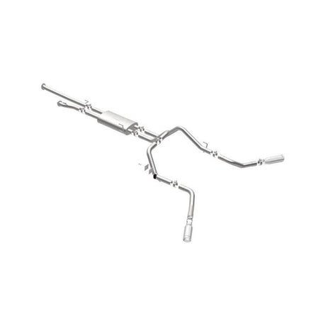 MagnaFlow Cat-Back 10-15 Toyota Tundra SC LB / CC SB 4.6L/5.7L V8 SS 2.5 Dual Split Rear 4in Tip - NP Motorsports