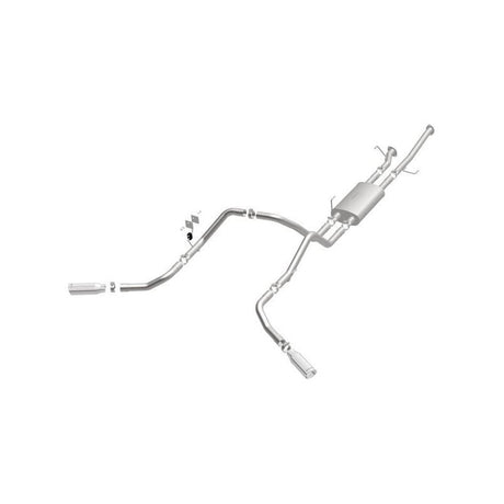 MagnaFlow Cat-Back 10-15 Toyota Tundra SC LB / CC SB 4.6L/5.7L V8 SS 2.5 Dual Split Rear 4in Tip - NP Motorsports