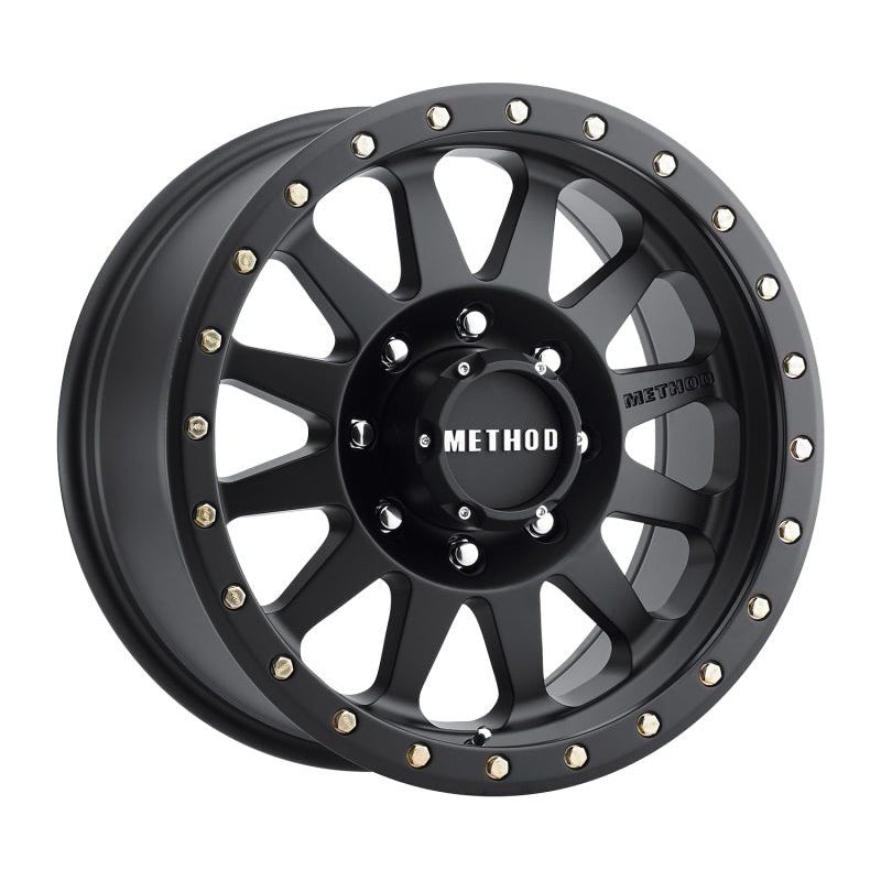 Method MR304 Double Standard 17x8.5 0mm Offset 8x6.5 130.81mm CB Matte Black Wheel - NP Motorsports
